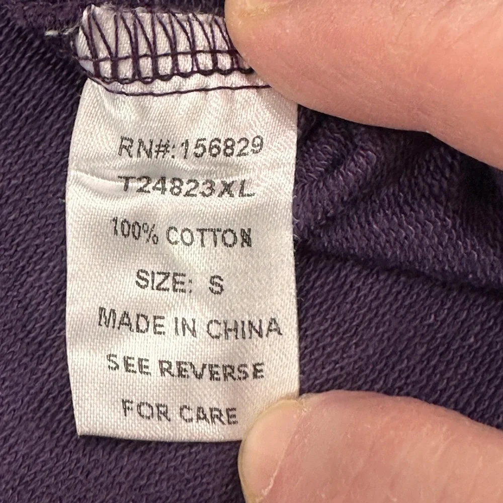 White Birch Sequin Trim Mineral Wash Shacket Womens Size S Purple Cotton Kidcore